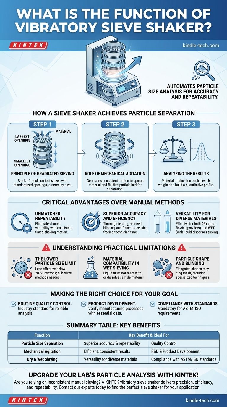 Qual è la funzione di un agitatore a setaccio vibrante? Ottenere un'analisi precisa della granulometria Guida Visiva