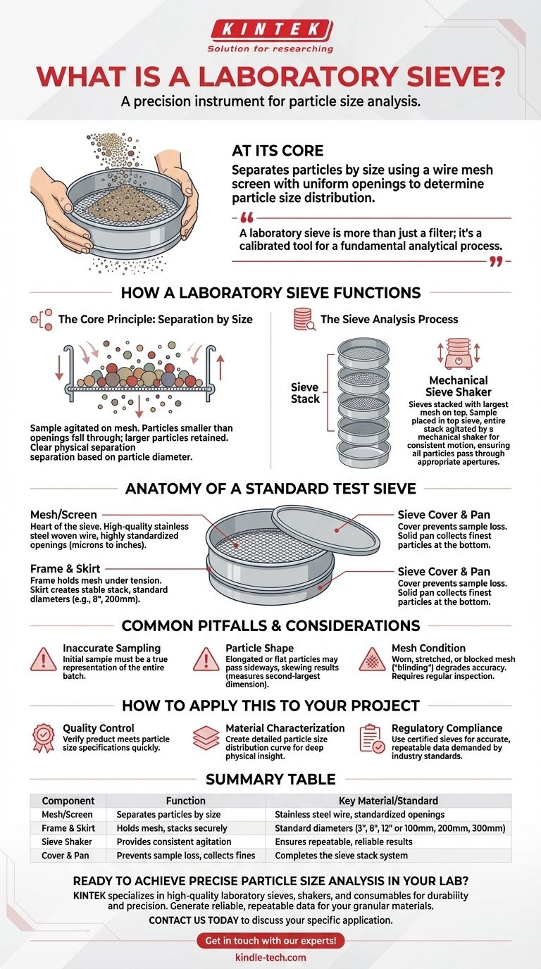 Was ist ein Laborsieb? Ein Leitfaden zur präzisen Partikelgrößenanalyse Visuelle Anleitung