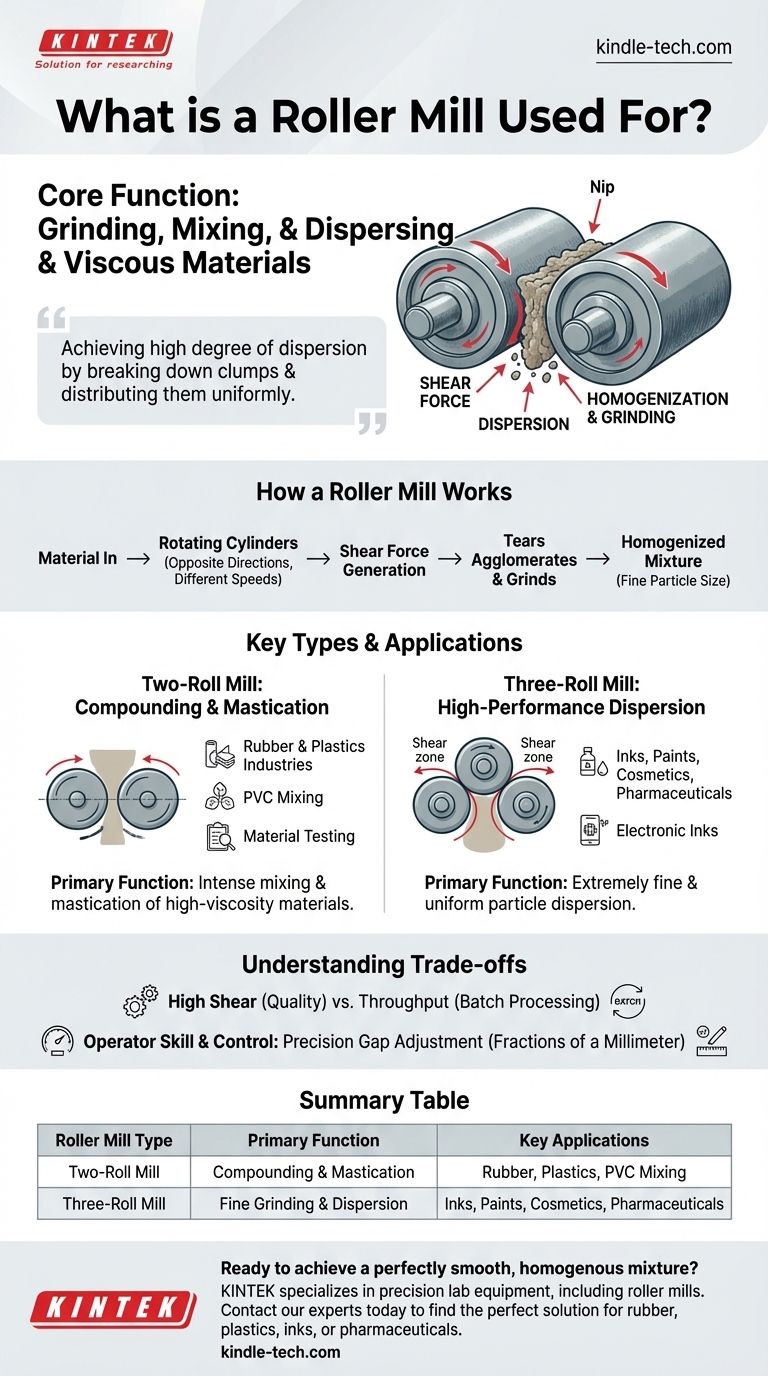 À quoi sert un broyeur à cylindres ? Broyer, mélanger et disperser des matériaux visqueux avec précision Guide Visuel