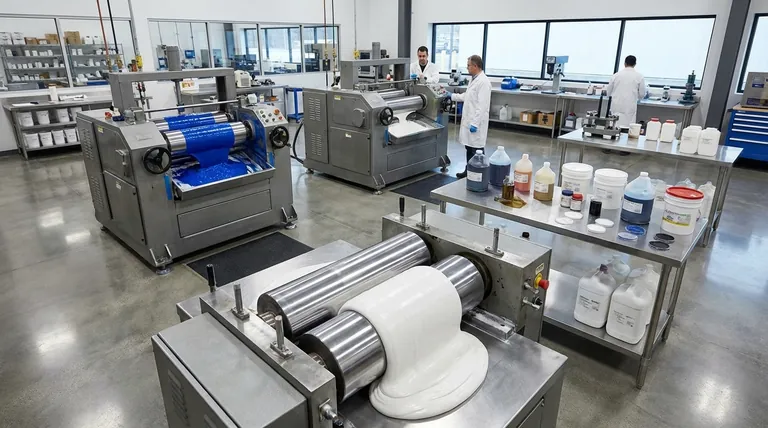 ¿Para qué se utiliza un molino de rodillos? Moler, mezclar y dispersar materiales viscosos con precisión