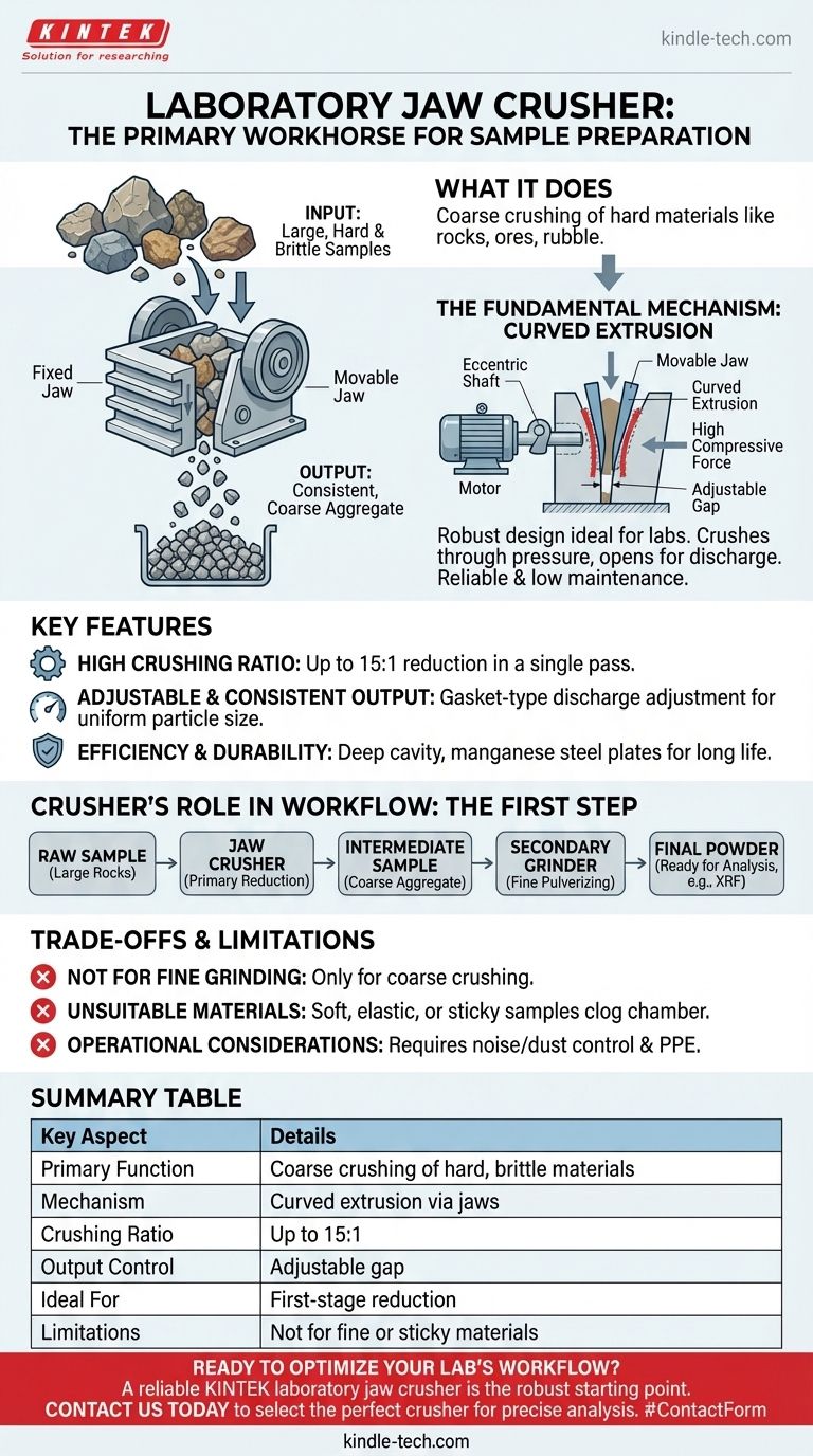 Was ist der Verwendungszweck eines Backenbrechers im Labor? Der wesentliche erste Schritt zur Probenreduzierung Visuelle Anleitung