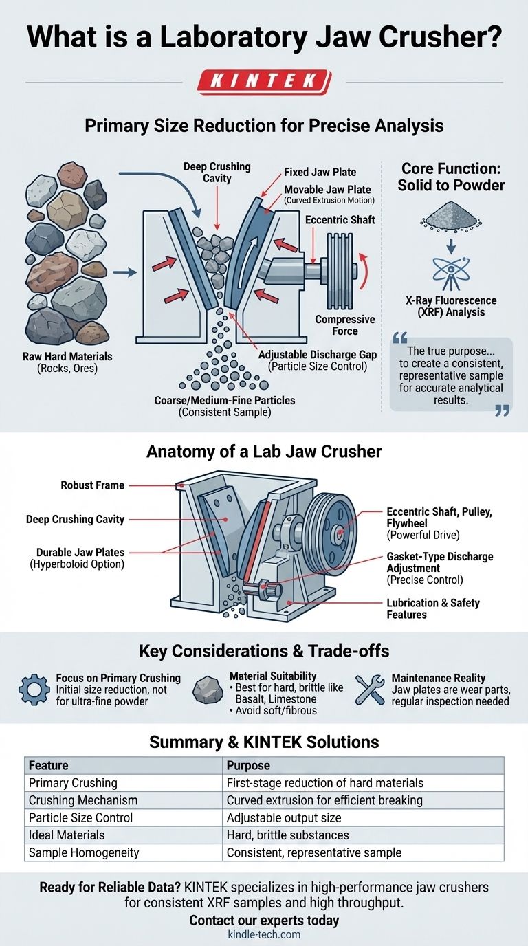 ¿Qué es una trituradora de mandíbulas para laboratorios? El primer paso esencial para un análisis de muestras preciso Guía Visual