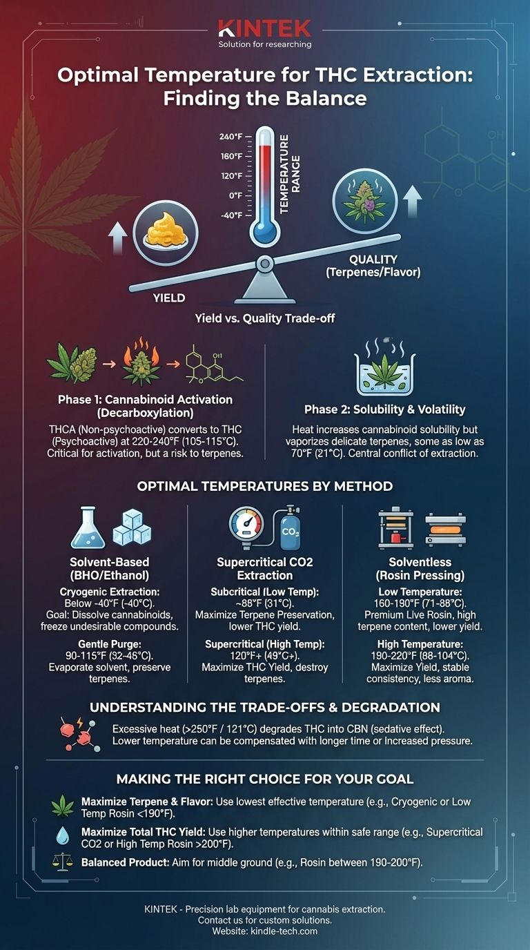 THC抽出に最適な温度は？収量と品質の技術を習得する ビジュアルガイド