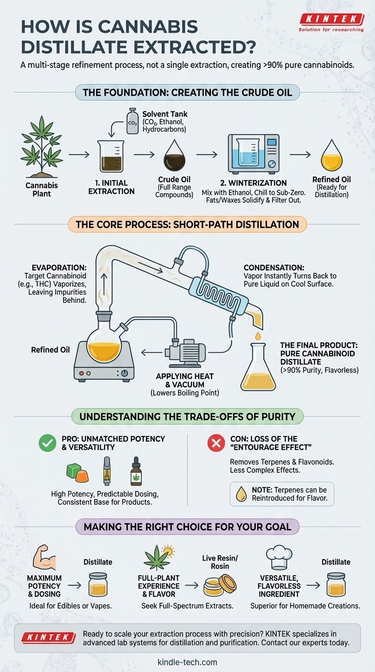 Come si estrae il distillato di cannabis? Una guida passo passo per THC e CBD ultra-puri Guida Visiva