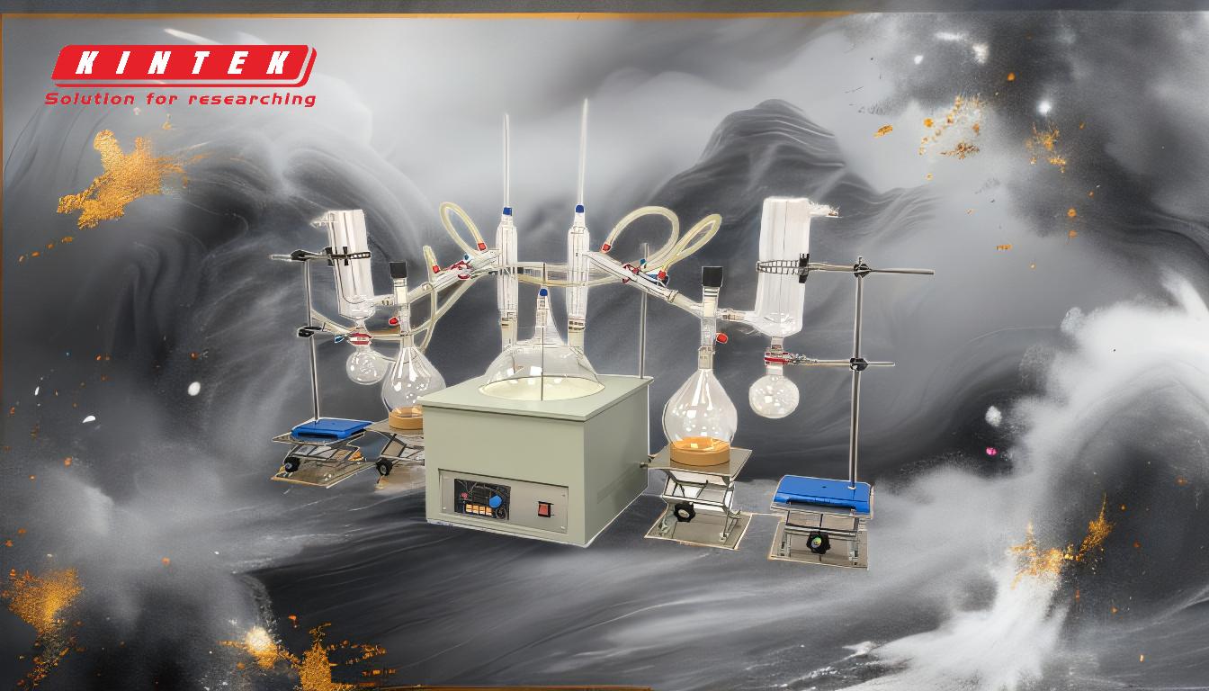 How does reduced pressure in vacuum distillation improve efficiency and product quality?