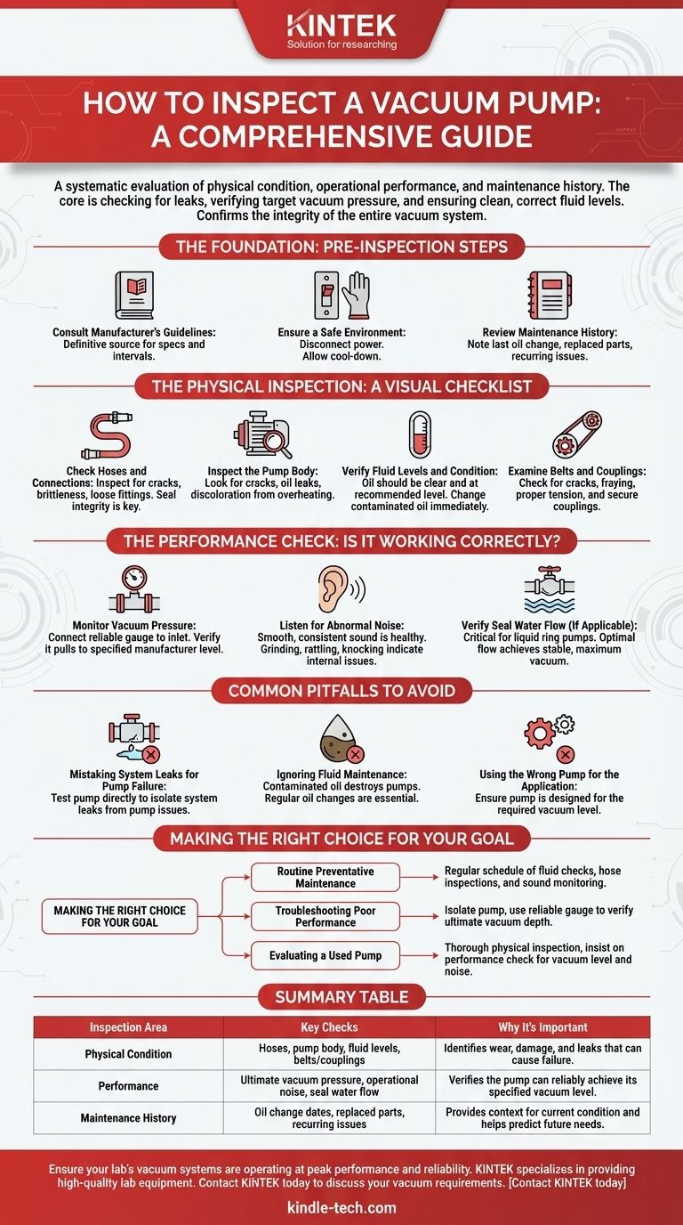 Comment inspecter une pompe à vide ? Un guide étape par étape pour assurer des performances optimales Guide Visuel