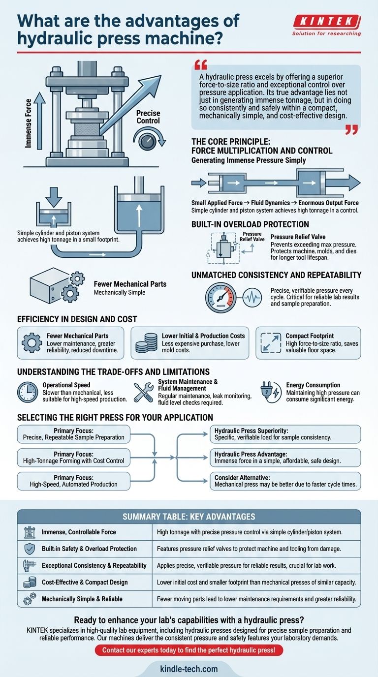 Quali sono i vantaggi di una pressa idraulica? Potenza, precisione ed economicità ineguagliabili Guida Visiva