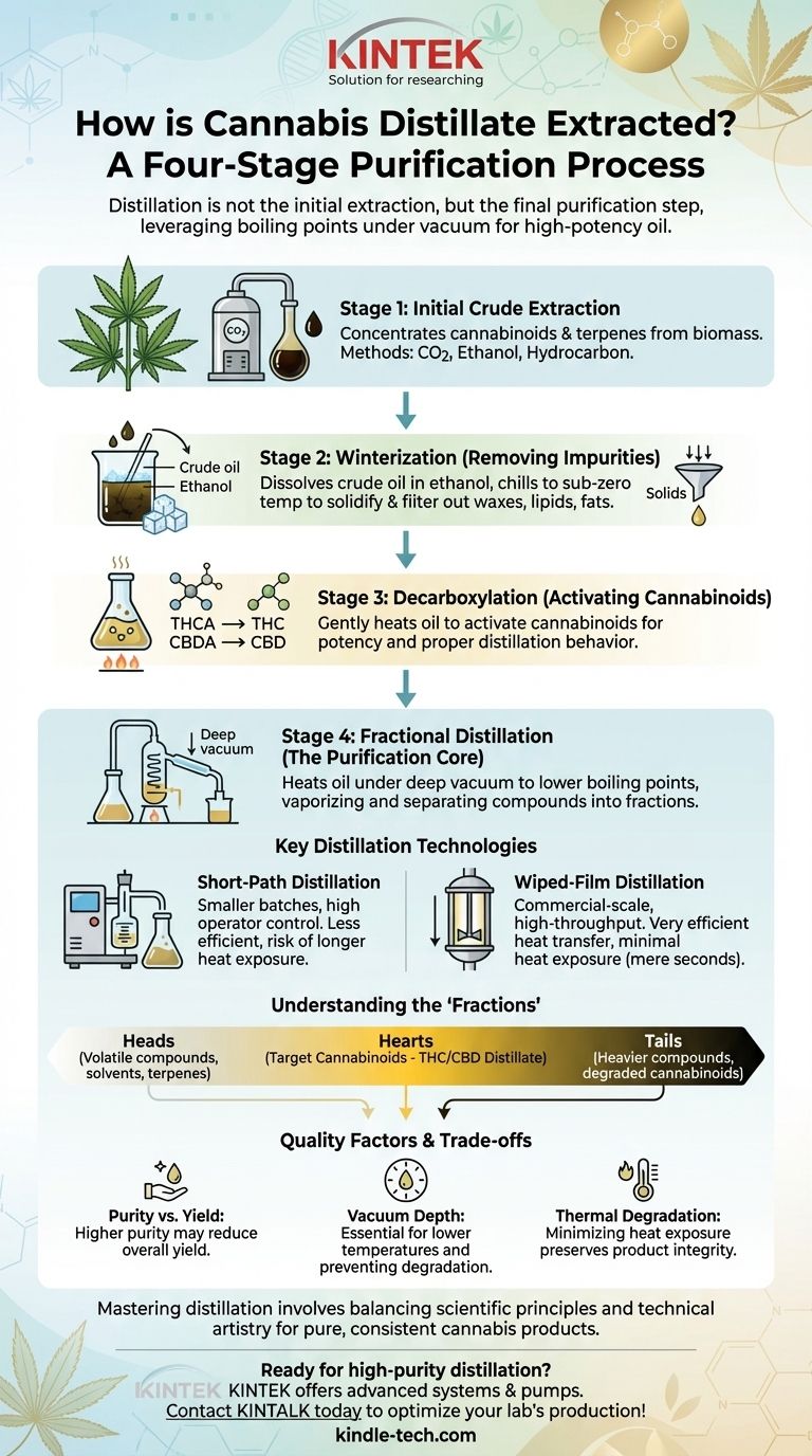 Comment extraire le distillat ? Un guide étape par étape pour l'huile de cannabis de haute pureté Guide Visuel