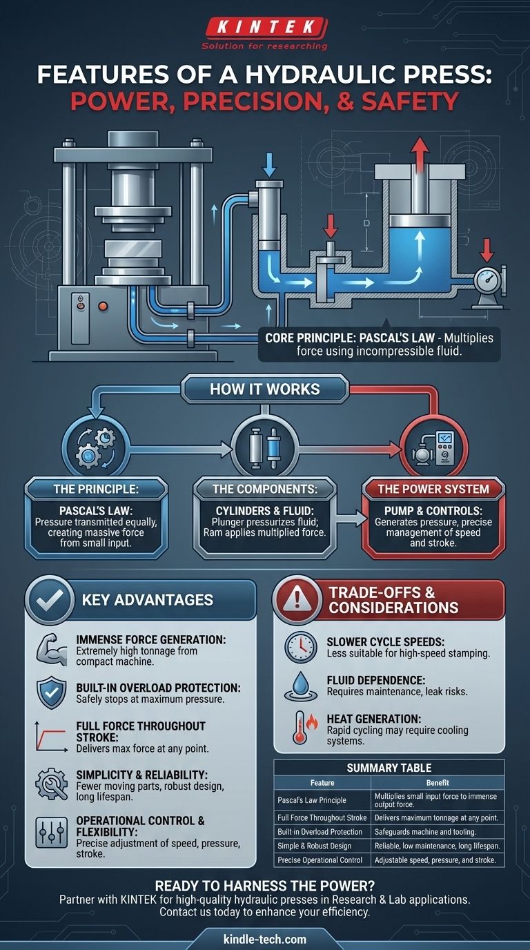 液压机的特点是什么？通过简单可靠的设计释放巨大的力量 图解指南