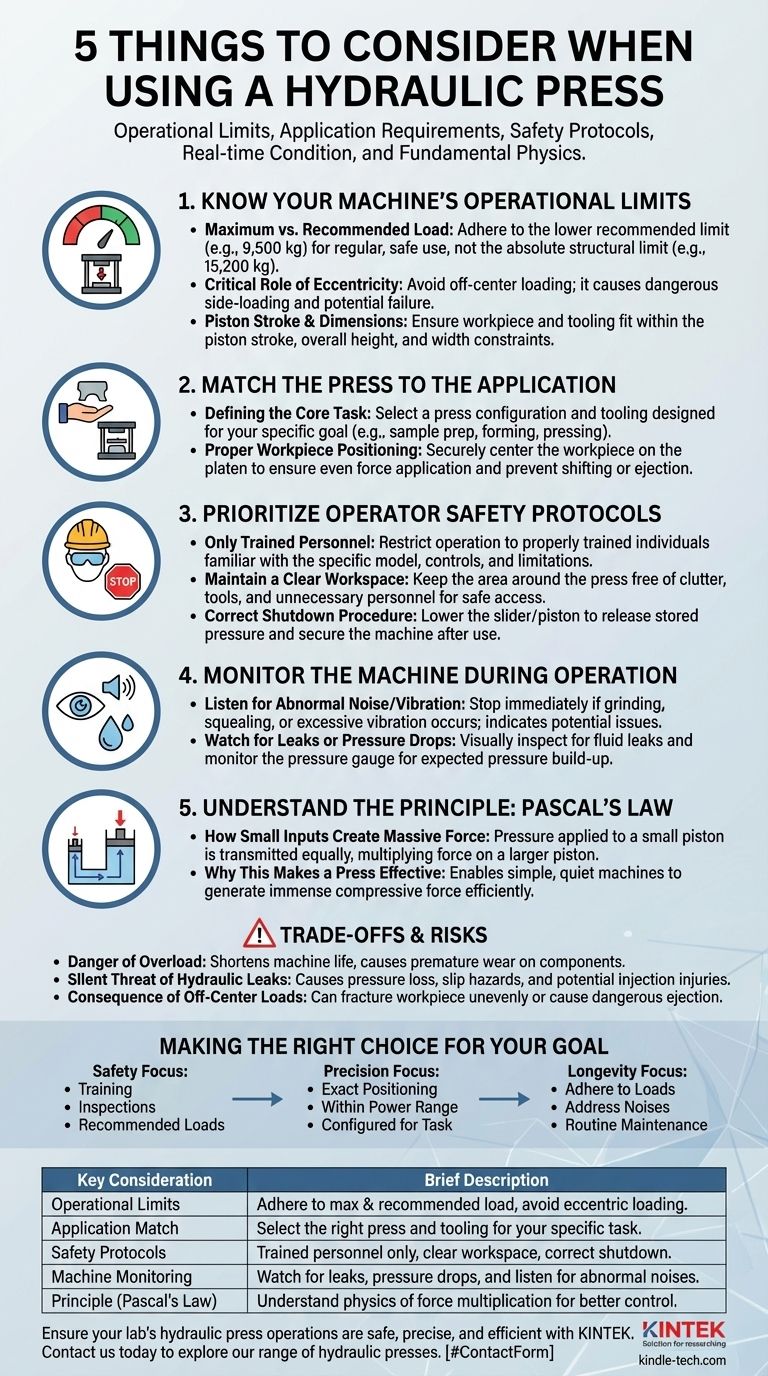 Quali sono le cinque cose da considerare quando si usa una pressa idraulica? Garantire un funzionamento sicuro ed efficiente Guida Visiva