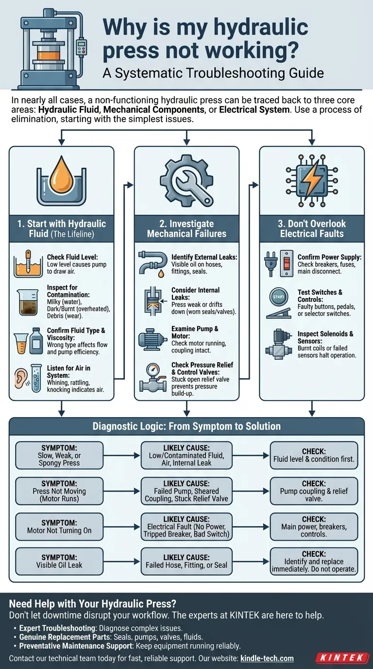 Pourquoi ma presse hydraulique ne fonctionne-t-elle pas ? Un guide étape par étape pour diagnostiquer et résoudre les problèmes courants Guide Visuel