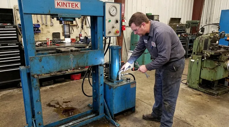 Pourquoi ma presse hydraulique ne maintient-elle pas la pression ? Diagnostic et réparation des fuites courantes
