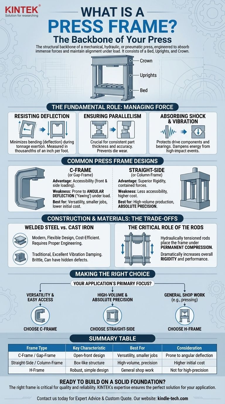 Что такое рама пресса? Основа точности и управления силой в прессах Визуальное руководство