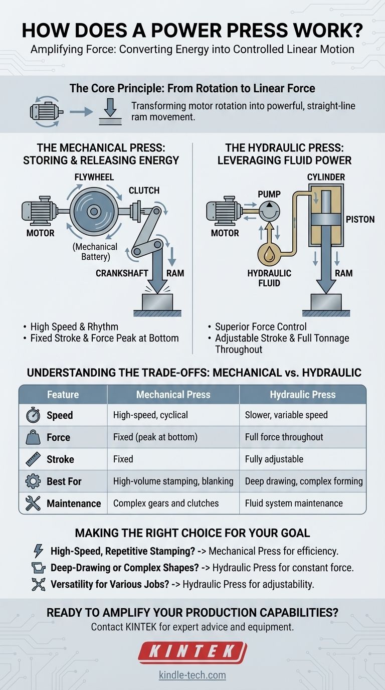 Comment fonctionne une presse électrique ? Découvrez la puissance des presses mécaniques et hydrauliques Guide Visuel
