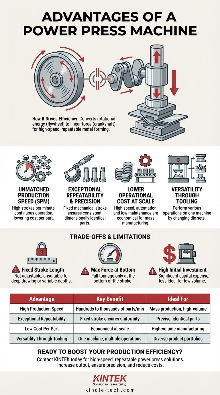 Quali sono i vantaggi di una pressa meccanica? Ottieni stampaggio di metalli ad alta velocità ed economicamente vantaggioso Guida Visiva