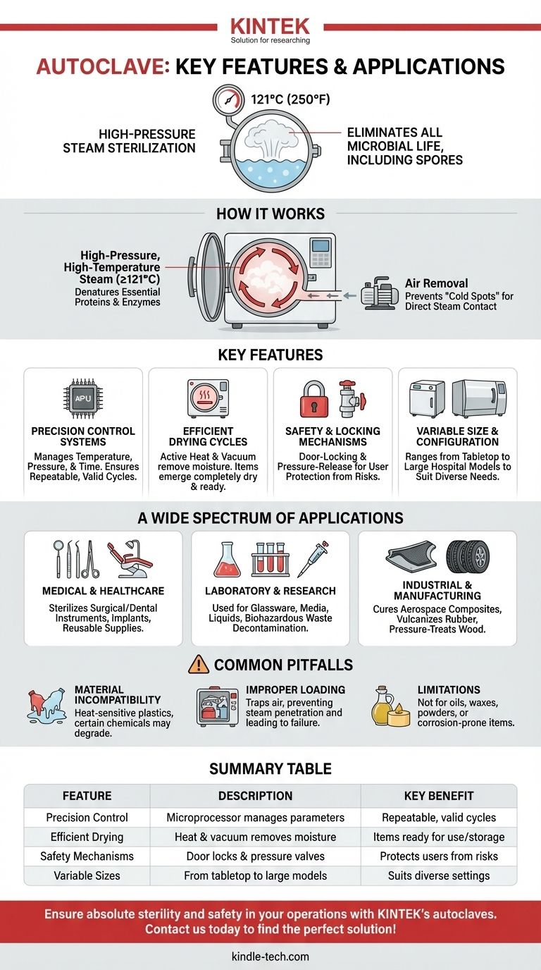 ما هي الميزات والتطبيقات الرئيسية لجهاز الأوتوكلاف؟ التعقيم الأساسي للاحتياجات الطبية والمخبرية والصناعية دليل مرئي