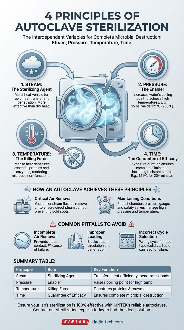 ما هي المبادئ الأربعة للتعقيم بالبخار؟ أتقن التعقيم بالبخار لمختبرك دليل مرئي