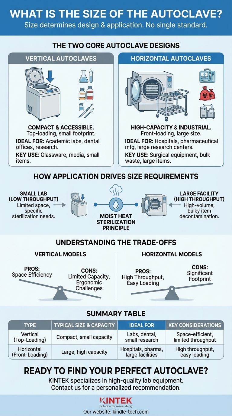 Quelle est la taille de l'autoclave ? Choisissez la bonne capacité pour votre laboratoire Guide Visuel