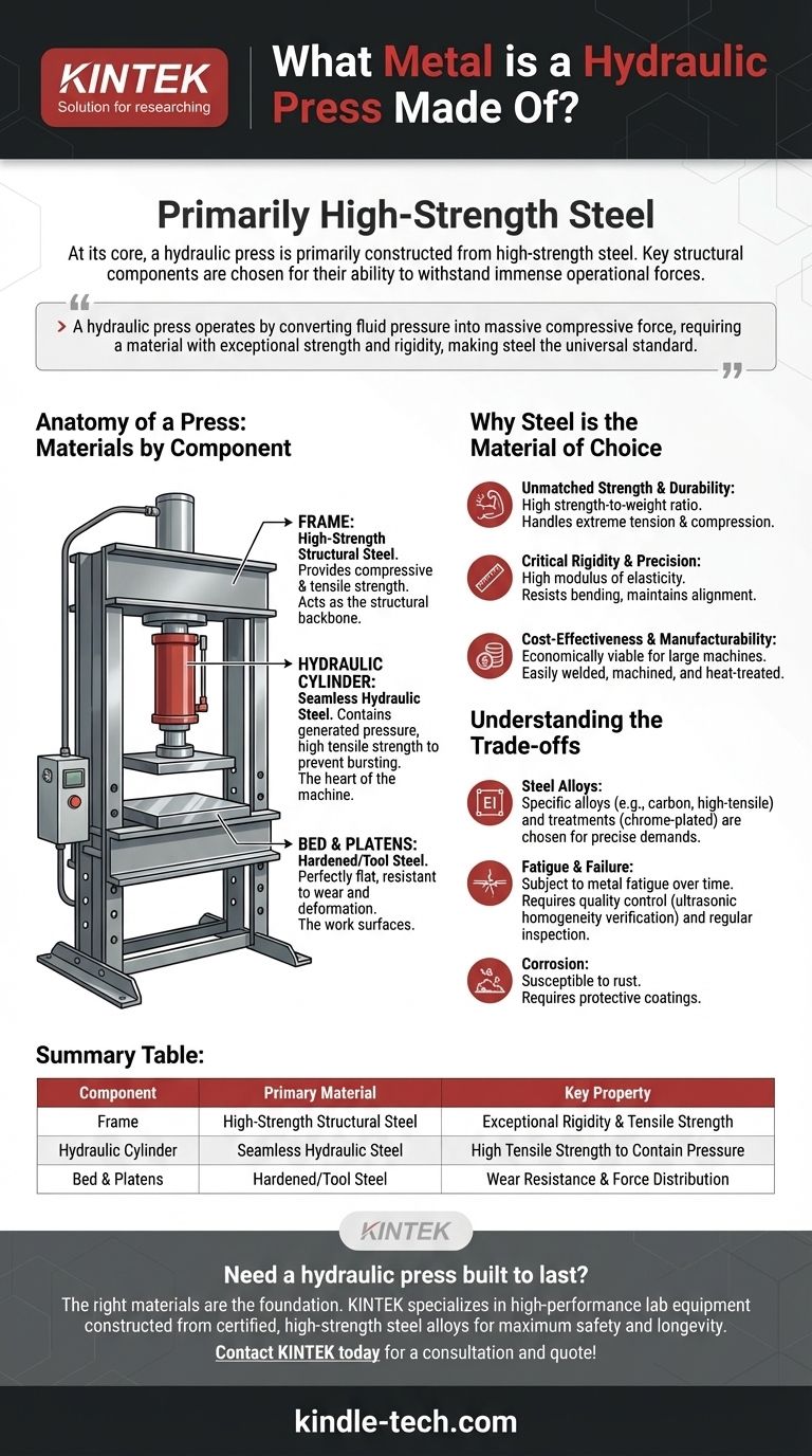 De quel métal est faite une presse hydraulique ? Le rôle essentiel de l'acier à haute résistance Guide Visuel