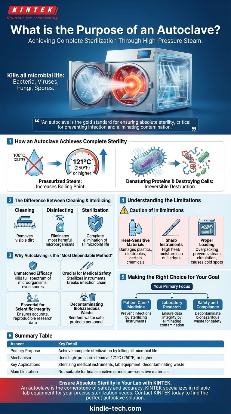 高压灭菌器的作用是什么？实现绝对无菌，确保安全和完整性 图解指南