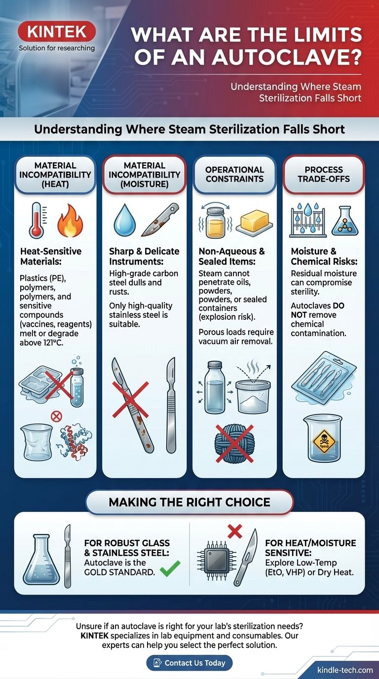 Quelles sont les limites de l'autoclave ? Comprendre les contraintes matérielles et opérationnelles Guide Visuel