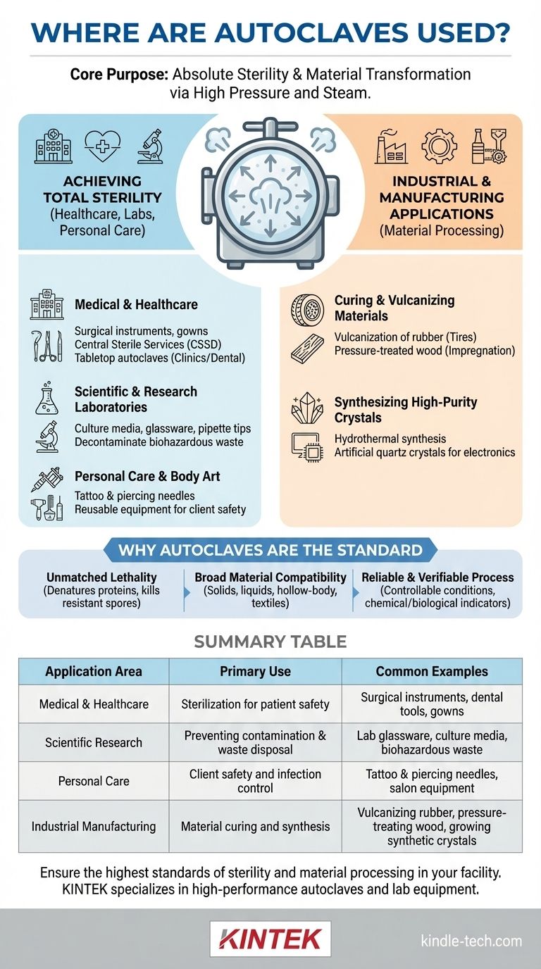 オートクレーブはどこで使用されていますか？病院からハイテク研究所まで、滅菌を確実に ビジュアルガイド