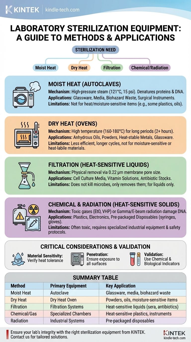 研究室での滅菌にはどのような装置が使用されますか？オートクレーブ、乾燥器、ろ過のガイド ビジュアルガイド
