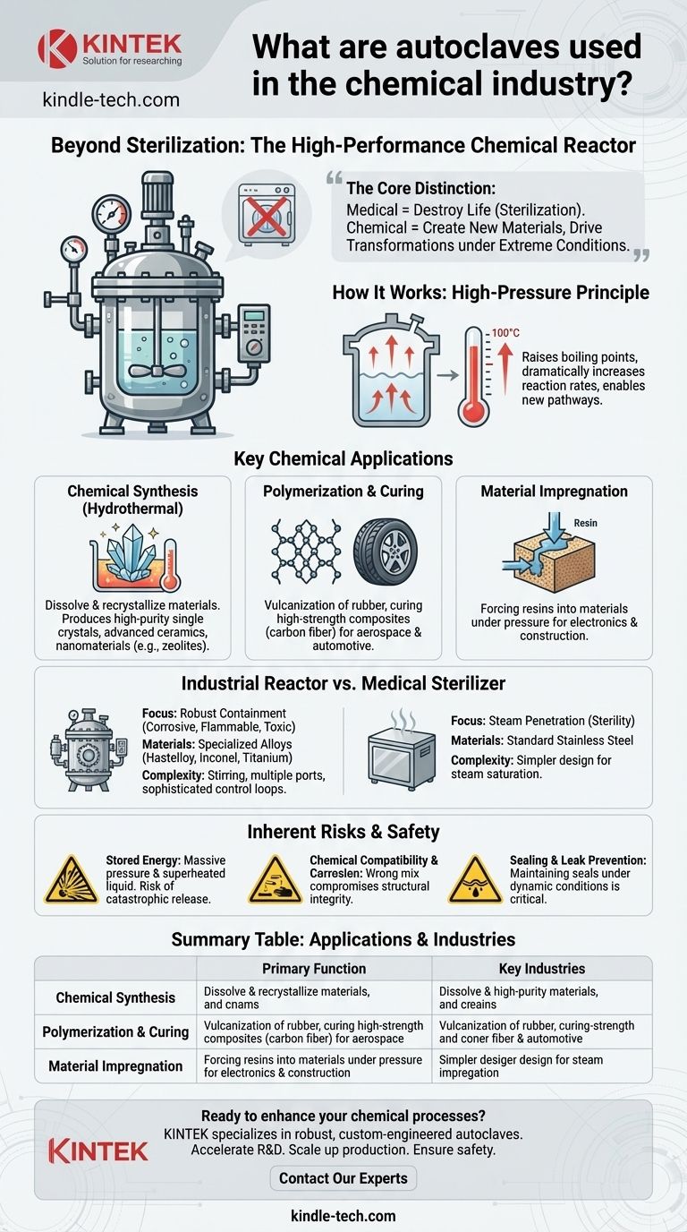 ما هي استخدامات الأوتوكلاف في الصناعة الكيميائية؟ مفاعلات الضغط العالي للتخليق والمعالجة دليل مرئي