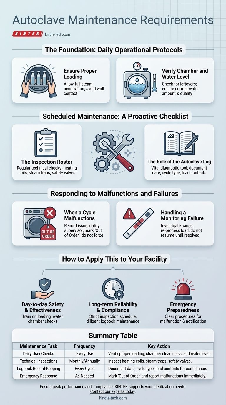 What are the maintenance requirements for an autoclave? Ensure Sterilization Safety and Longevity Visual Guide