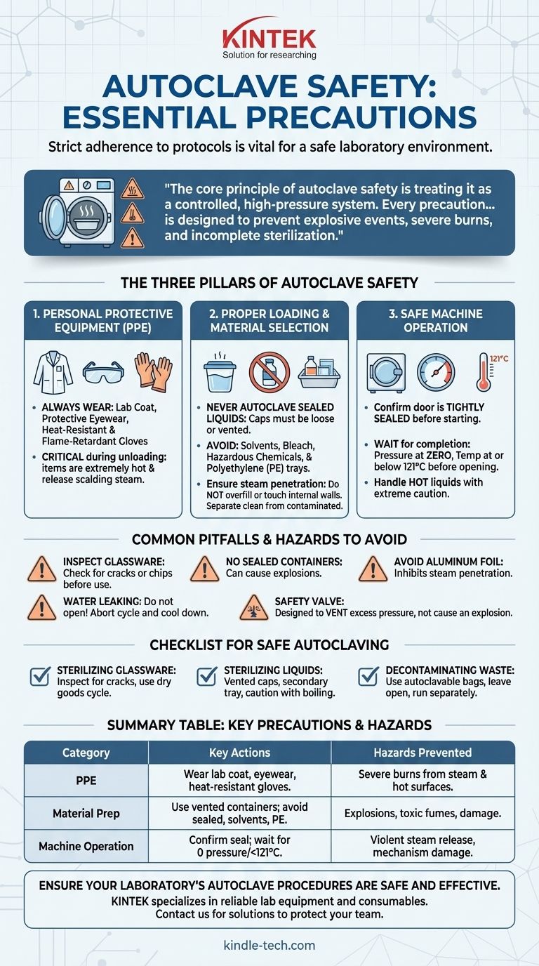 실험실에서 고압멸균기를 사용할 때 어떤 주의사항을 지켜야 하나요? 화상 및 폭발을 방지하기 위한 완벽한 안전 가이드 시각적 가이드