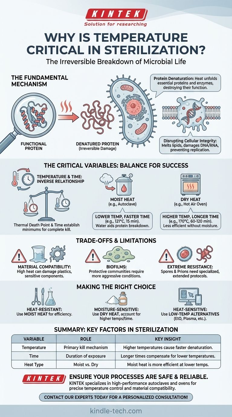 Почему температура важна при стерилизации? Достижение полного уничтожения микробов Визуальное руководство