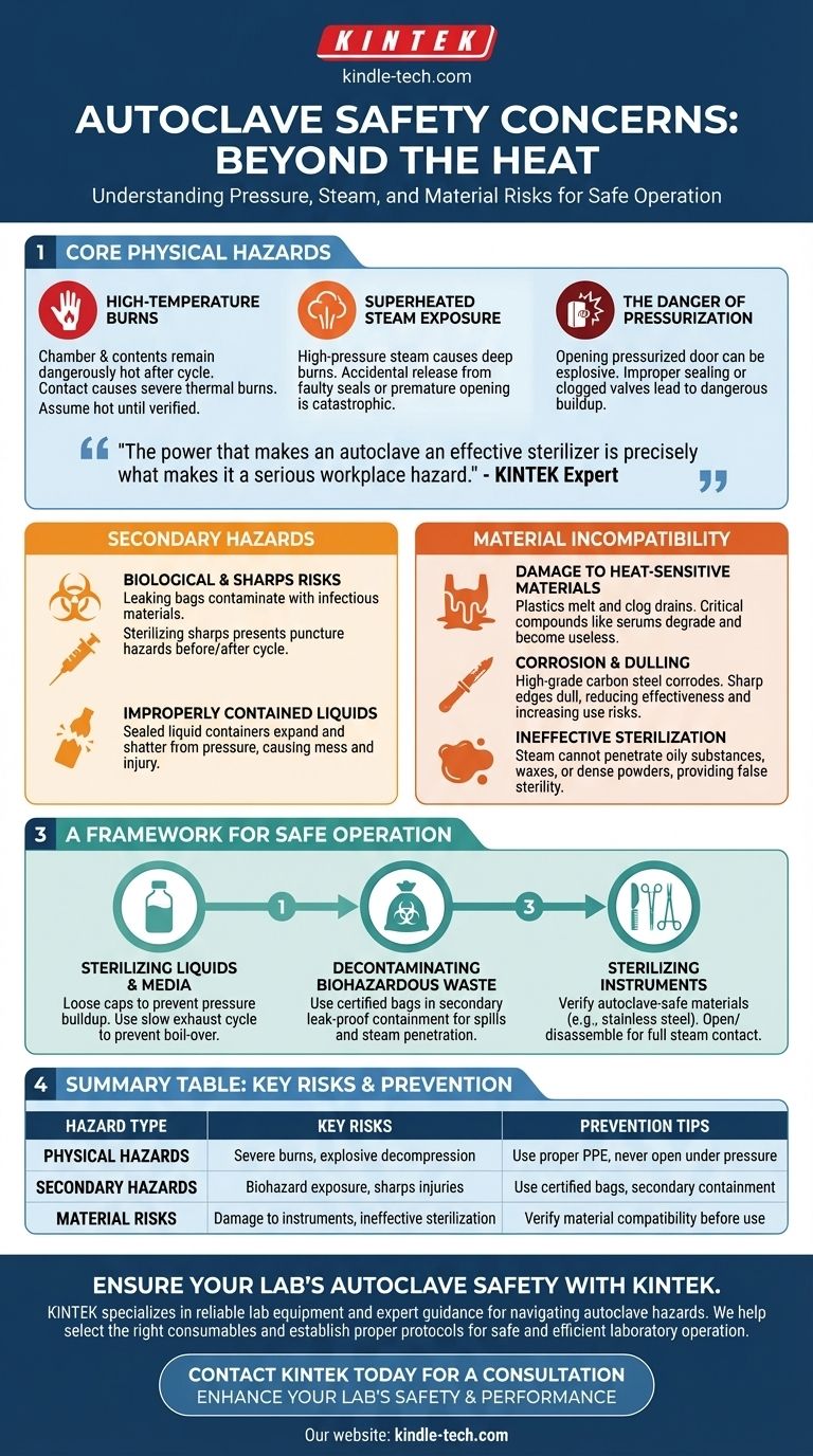 Welche Sicherheitsbedenken gibt es bei Autoklaven? Umgang mit Hitze-, Druck- und Dampfrisiken Visuelle Anleitung