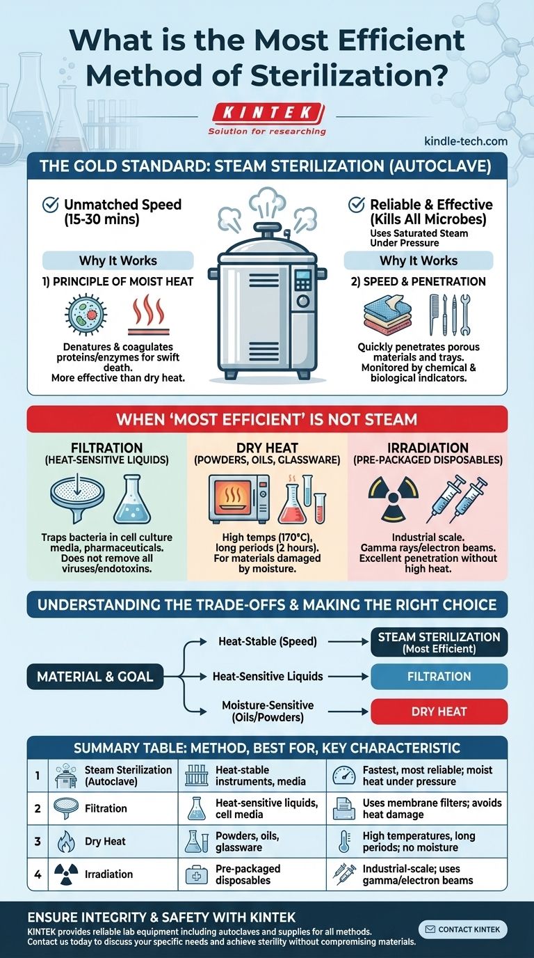 What is the most efficient method of sterilization? Match the Right Method to Your Materials Visual Guide
