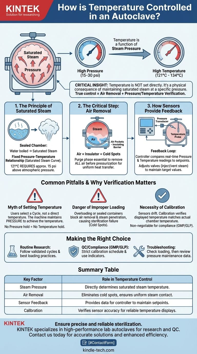 オートクレーブの温度はどのように制御されるか？圧力と滅菌の関係をマスターする ビジュアルガイド