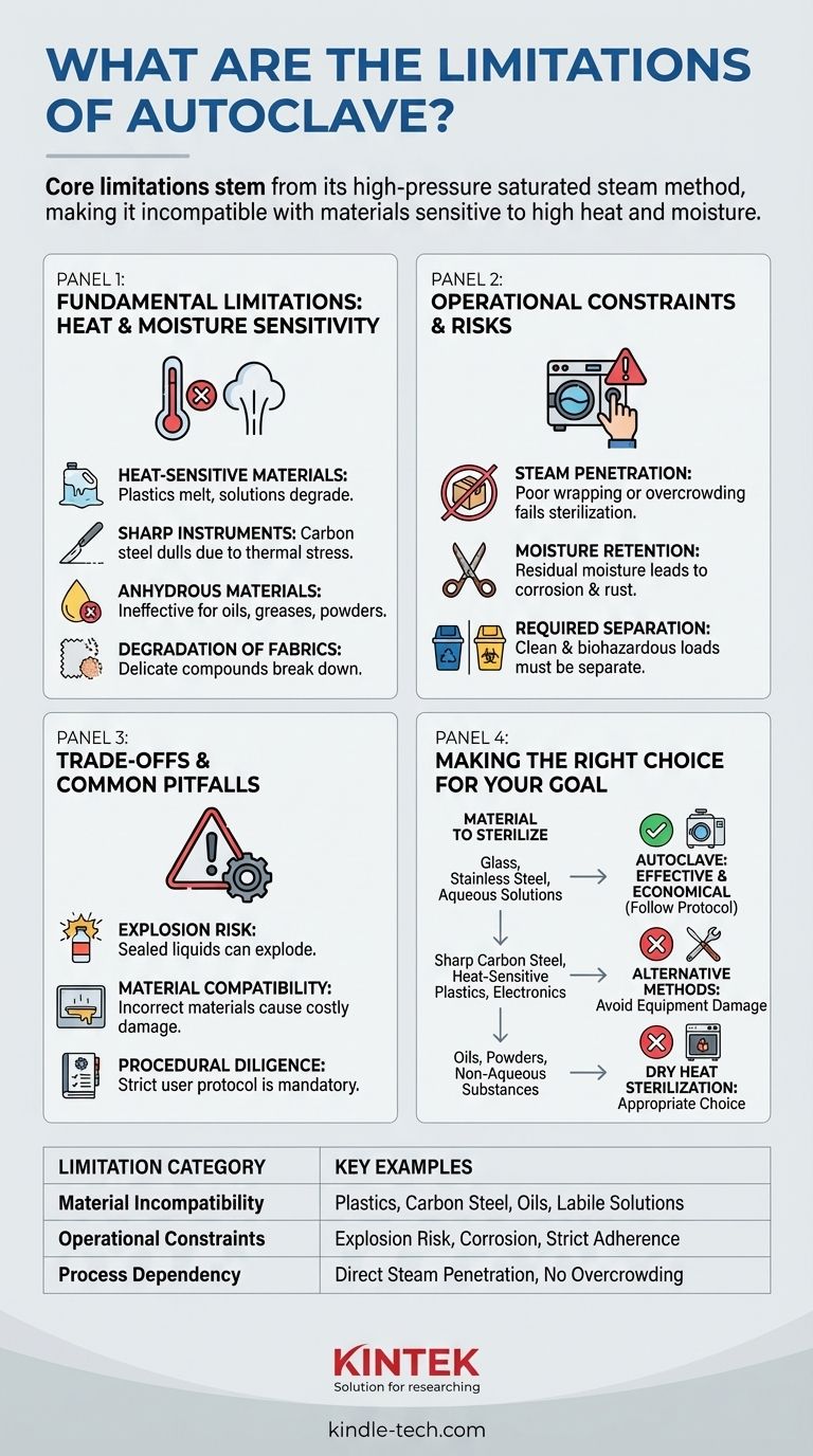 Quali sono i limiti dell'autoclave? Comprendere i vincoli di materiale e operativi Guida Visiva