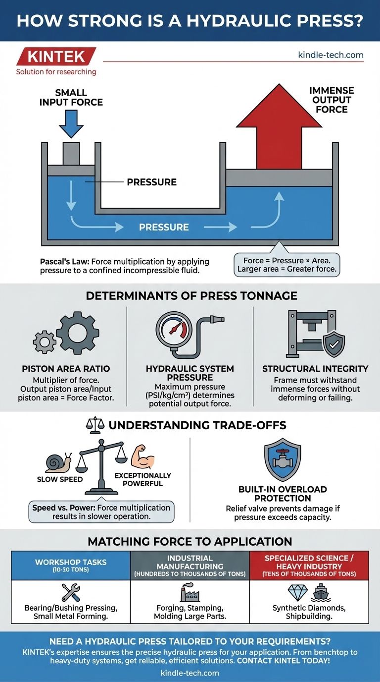 Wie stark ist eine hydraulische Presse? Entfesseln Sie immense Kraft mit dem Satz von Pascal Visuelle Anleitung