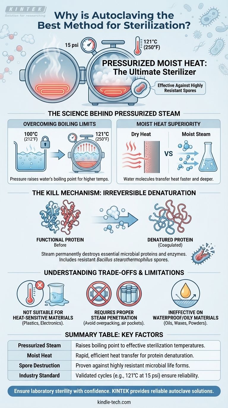 Why is autoclaving the best method for sterilization? Achieve 100% Sterility with Pressurized Steam Visual Guide