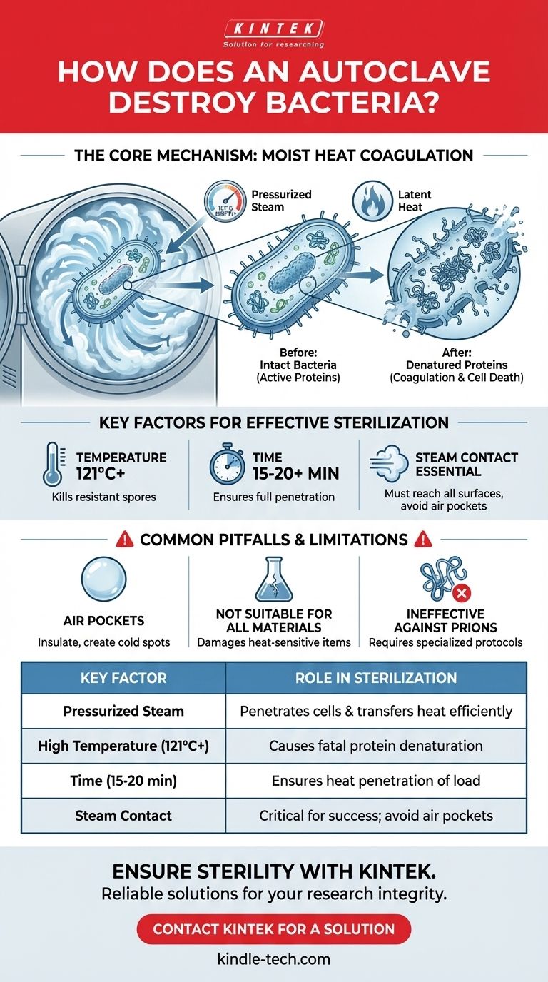 ¿Cómo destruye el autoclave las bacterias? Aproveche el poder del vapor presurizado para la esterilidad Guía Visual