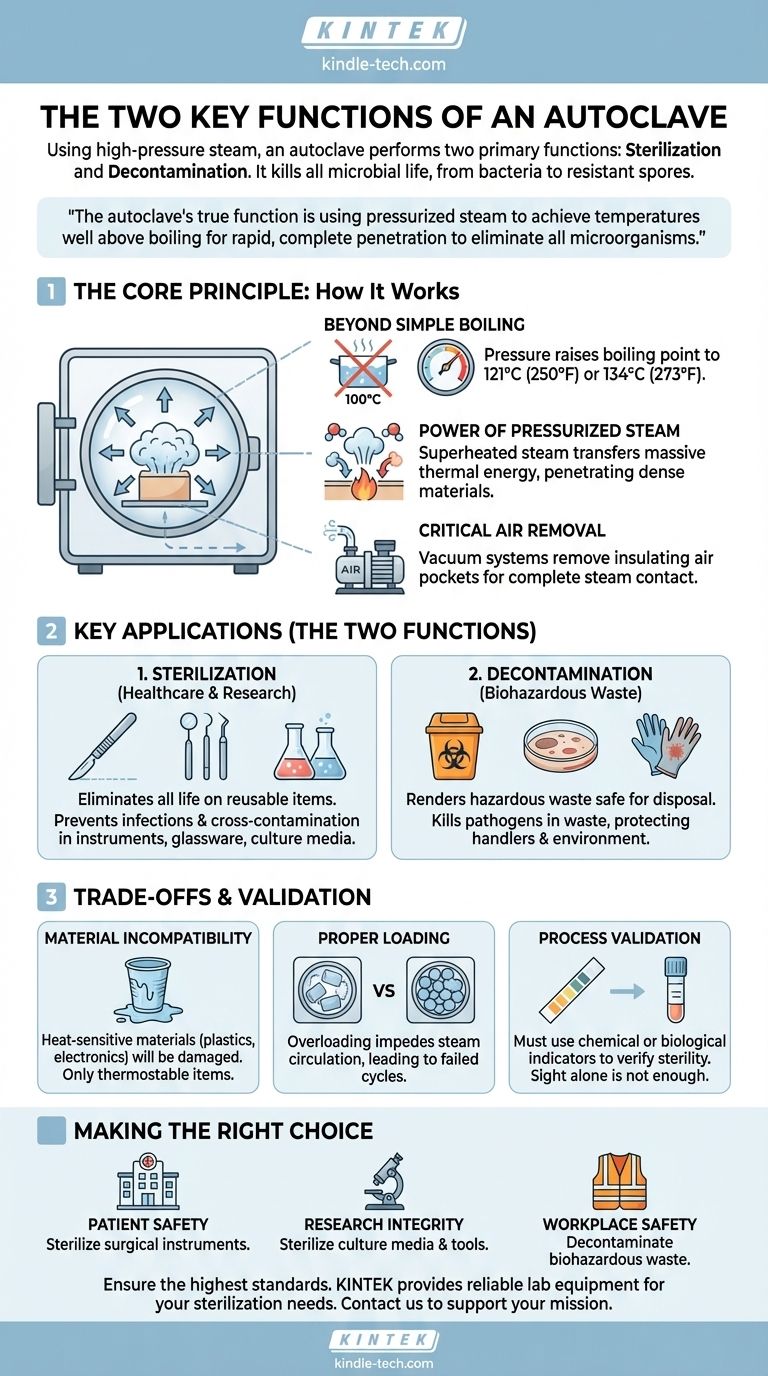 高压灭菌器的两个功能是什么？实现完全灭菌和去污 图解指南