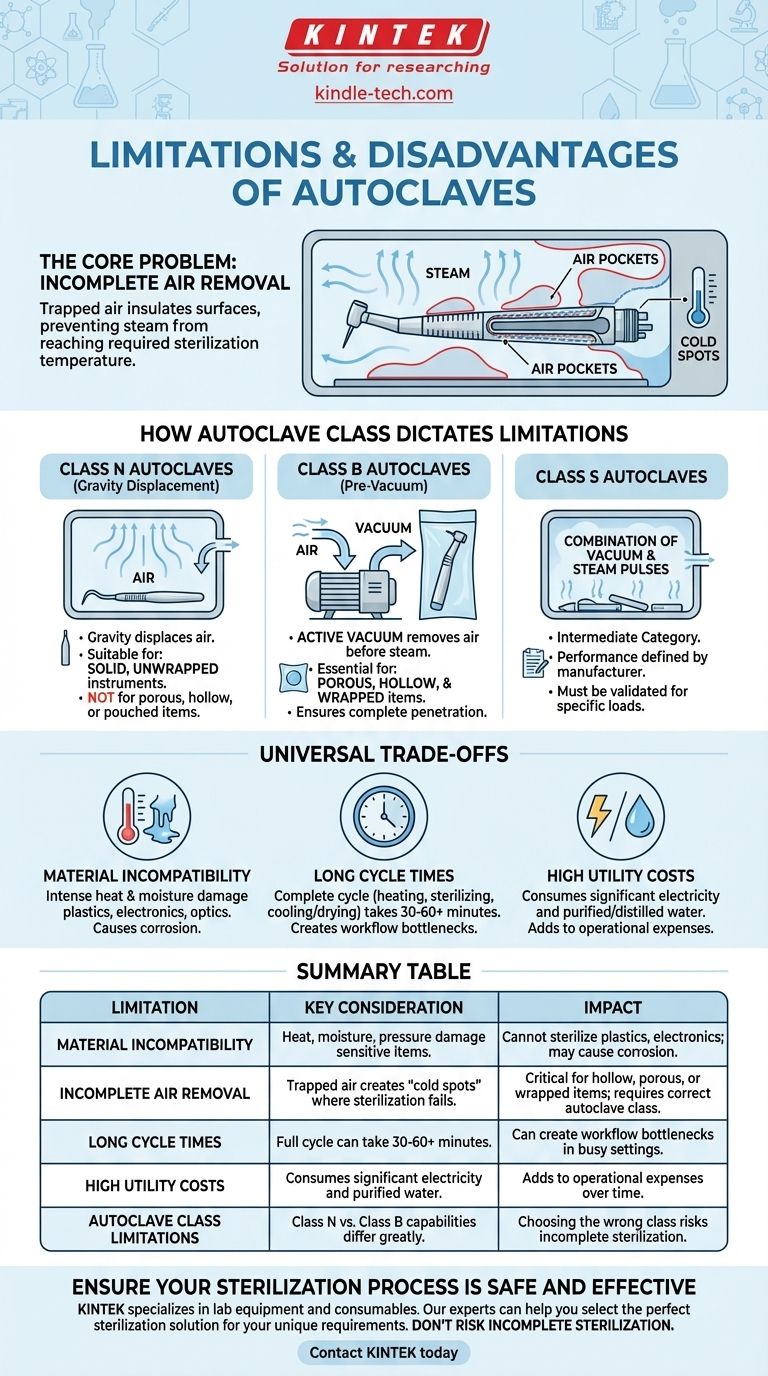 オートクレーブの限界と欠点は何ですか？一般的な落とし穴を避けて滅菌の成功を確実にしましょう ビジュアルガイド