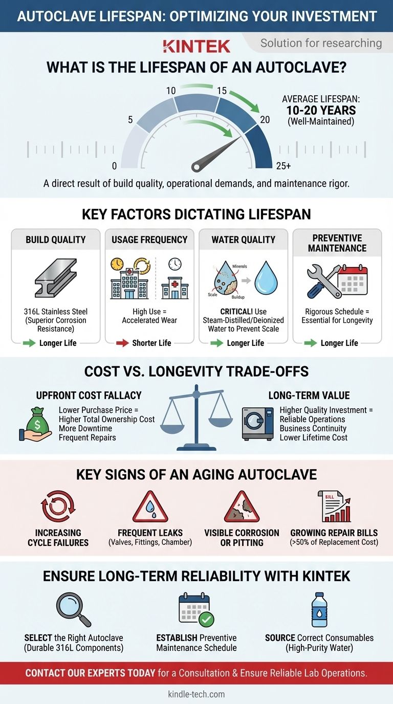 What is the lifespan of an autoclave? Maximize Your Equipment's Lifespan with Expert Care Visual Guide