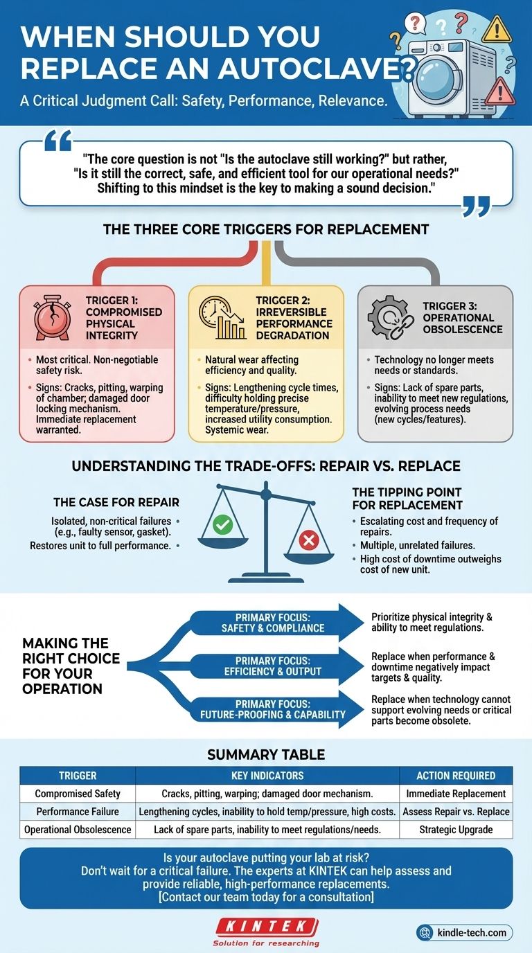 何时应更换高压灭菌器？一份确保安全、效率和合规性的指南。 图解指南