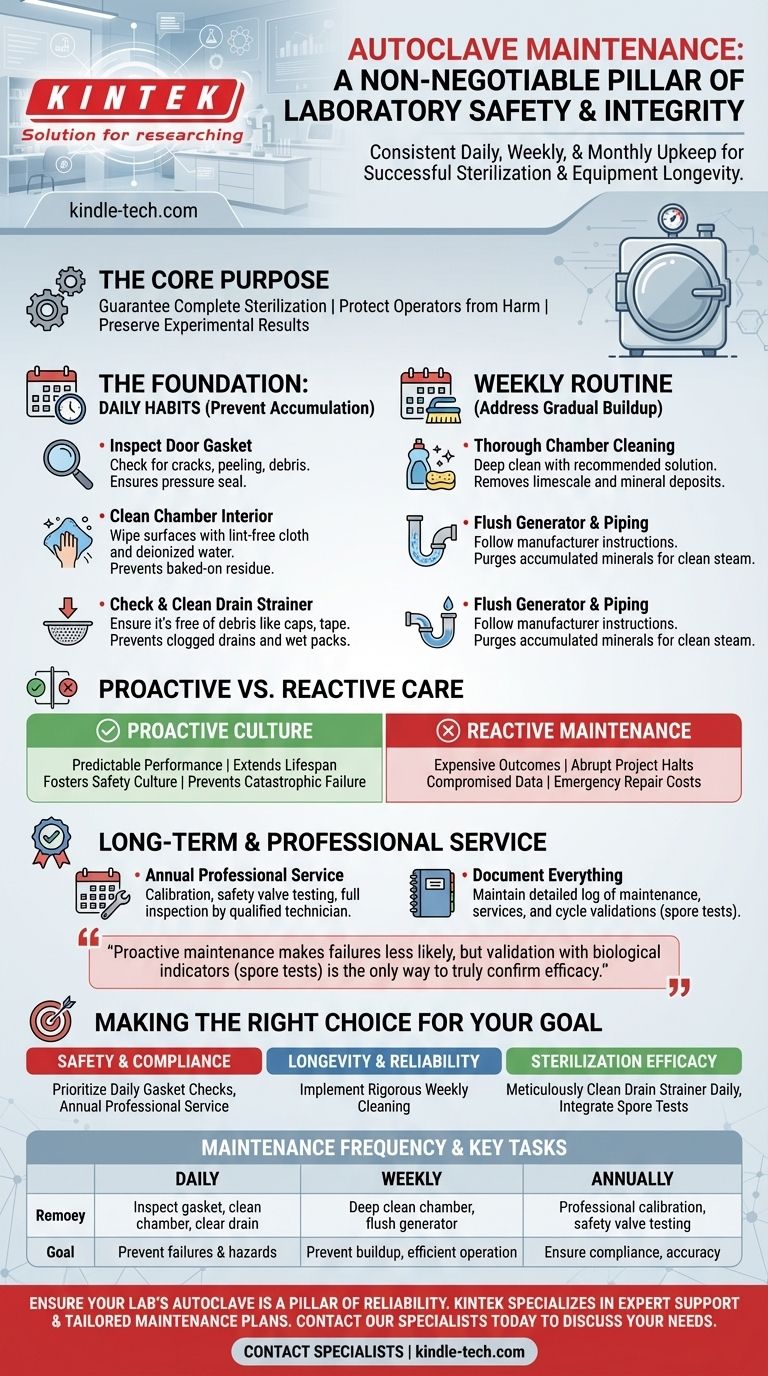 Wie warten Sie einen Autoklaven in einem Labor? Ein vollständiger Leitfaden für Sicherheit und Zuverlässigkeit Visuelle Anleitung