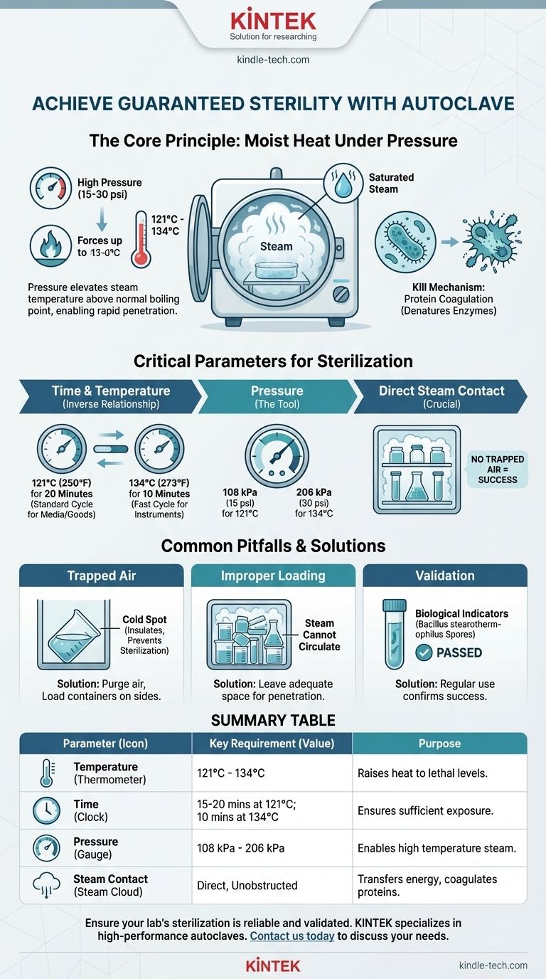 オートクレーブ滅菌の要件は何ですか？適切なパラメータで真の無菌状態を実現する ビジュアルガイド