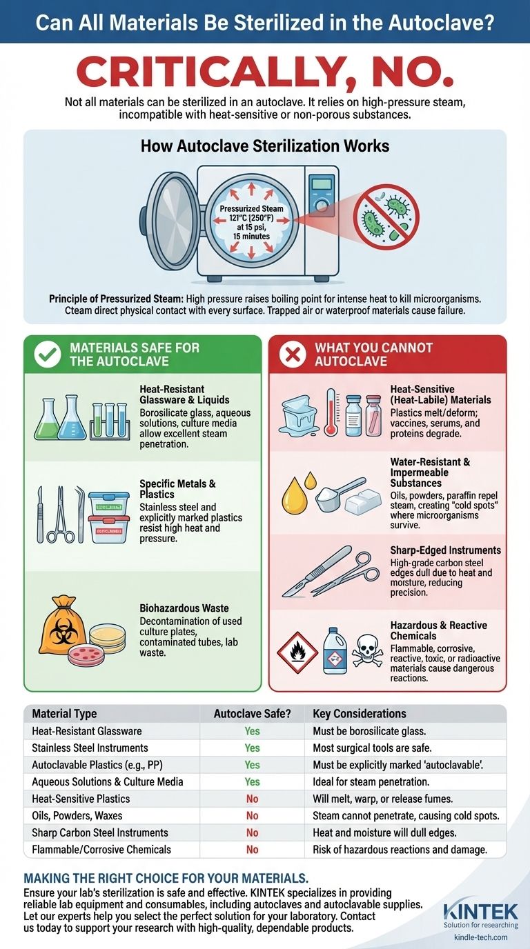 Can all materials be sterilized in the autoclave? A Guide to Safe & Effective Sterilization Visual Guide