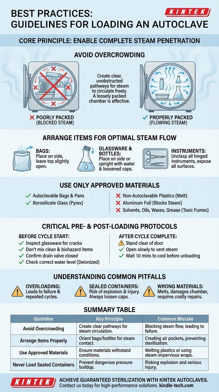 오토클레이브 적재 지침은 무엇입니까? 멸균 성공 및 안전 보장 시각적 가이드