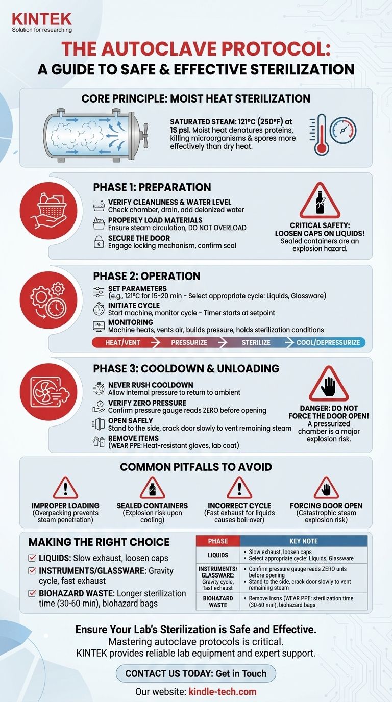 オートクレーブ装置のプロトコルとは？安全な滅菌のためのステップバイステップガイド ビジュアルガイド