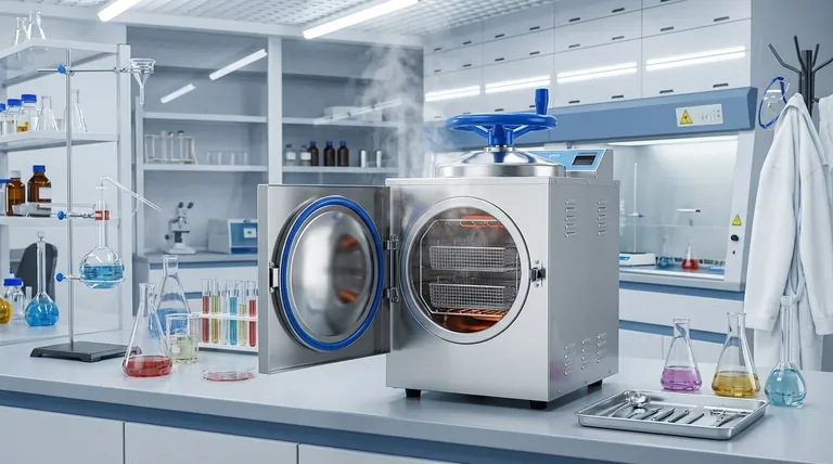 実験室機器におけるオートクレーブの使用目的は何ですか？研究のための滅菌状態を確保する