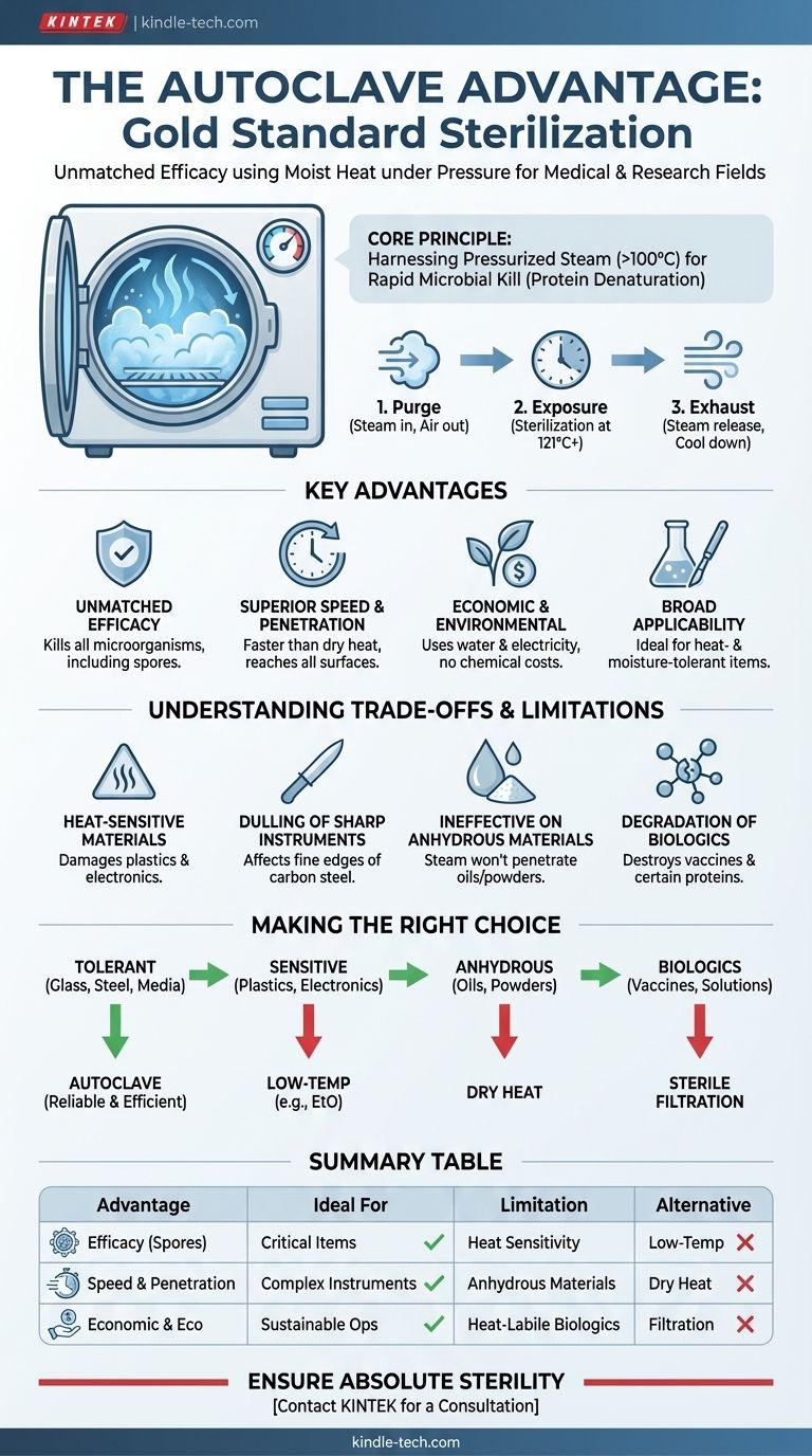 ¿Cuáles son las ventajas del autoclave para la esterilización? Logre una Esterilidad Inigualable con Vapor y Presión Guía Visual