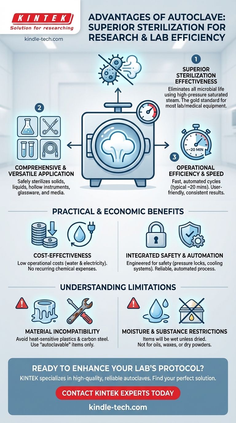 Quels sont les avantages de l'autoclave ? Atteignez une efficacité et une fiabilité de stérilisation inégalées Guide Visuel